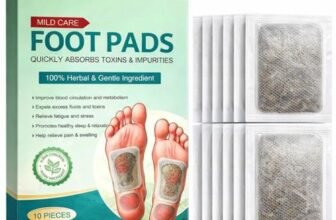 Detox Foot Patches Overnight Bamboo 10PCS Vinegar, Herbal Detox Foot Pads with Ginger, Foot Detox Pads for Sleep & Relaxation, Acupoint Foot Patches for Stress Relief, Natural Foot Care for Men & Women