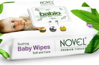NOVEL Baby Wipes 80 Sheets with Lid(80 Wipes)