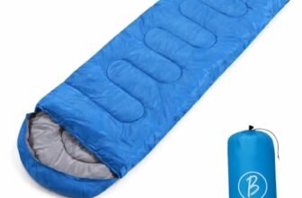 BTFASH Sleeping Bag for Camping & Travel | Regular Size Lightweight Sleeping Bag (1kg) | Comfortable, Easy to Carry & Store. Pack of 1 (Blue)