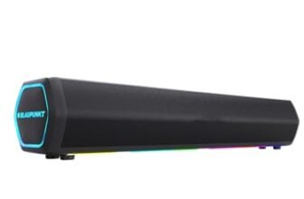 Blaupunkt Newly Launched SBA20 Pro 25W Bluetooth Soundbar with 2000mAh Battery I RGB Lights I Honeycomb Design I AUX, Bluetooth, USB & TWS I BT Speaker for TV, Mobile, PC, Laptops