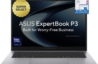 ASUS ExpertBook P3 AI PC with 1 Yr ADP Intel Core Ultra 7 255H – (16 GB/512 GB SSD/Windows 11 Home) P3406CCAP-LY0161WS Thin and Light Laptop(14 inch, Misty Grey, 1.52 kg, With MS Office)