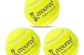Cockatoo Rubber Cricket Tennis Ball, Construction of Tennis Ball for Cricket for Optimal Performance,Suitable for All Skill Levels. (120 Gr Per Ball -Pack of 3-Yellow)