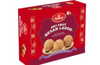 Haldiram’s Haldirams Mithas Besan Ladoo – Dry Fruit, 400grams, Indian Sweets Diwali gift pack