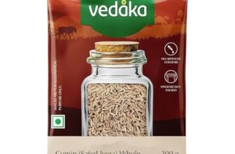 Amazon Brand – Vedaka Cumin (Safed Zeera) Whole | 200 g | Jeera Seeds | No Artificial Colours & Preservatives