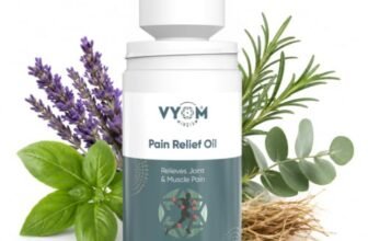 Vyom India Ayurvedic Pain Relief Roll On – Joint, Knee, Back, Muscle, Menstrual Pain, Instant Relief, Herbal Ingredients, Non-Greasy, Absorbs Easily, Multipurpose Roll On – 50 ml
