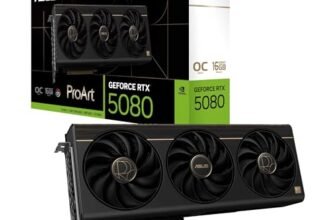 ASUS ProArt GeForce RTX 5080 16GB GDDR7 OC Edition Graphics Card