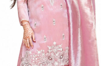 ZONFAB Embroidered Kurta, Sharara & Dupatta Set