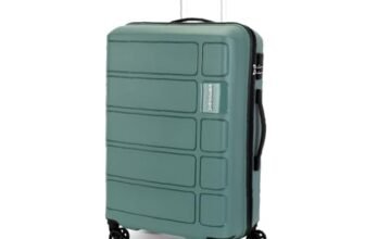 Kamiliant by American Tourister Large Harrier Edge 8W 78 Cms Check-in (PP) Hard Sided 8 Wheels Spinner Luggage/Suitcase/Trolley Bag (Slate Grey) (Double Wheel)
