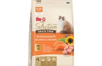 Me-O Gold | Selection Grain Free Salmon & Chicken | Dry Cat Food | Grain Free Recipe | 2.8 kg