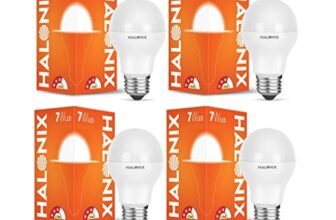 Halonix Astron Plus Base E27 7-Watt LED Bulb (Pack of 4, Cool Day Light)