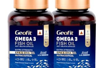 Geofit Omega 3 Fish Oil Capsules 30 Capsules (Pack of 2)