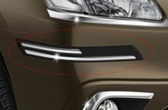 Delhi Traderss Rubber with Chrome Car Bumper Protector Guard Molding – Hyundai I10 Type-1