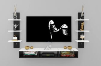 Odestar Odestar Engineered Wood TV Entertainment Unit Set Top Box Stand, Mounted TV Unit Engineered Wood TV Entertainment Unit(Finish Color – Black, DIY(Do-It-Yourself))