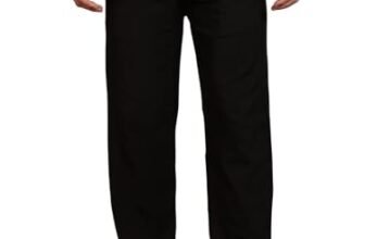 Urban Buccachi Men’s Slim Fit Trouser | Black Casual Bottoms with Elastic Waist & Drawstring | Soft Stretchable Fabric | Stylish Straight Fit Trousers for Office, Travel & Daily Use