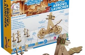 Storio Arrow Launcher STEM DIY Fun Activity Game For Kids 6 To 14, Best Birthday Gift For Boys & Girls Age 6-8-10-12, Science Toy, Educational Based Activity Game, Made In India