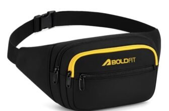 Boldfit Multipurpose Waist & Chest Bag, 4 Zippered Compartments, Hidden Pocket, Adjustable Strap & Quick-Release Buckle-Lightweight, Durable Fanny Pack for Travel, Workout & Daily Use
