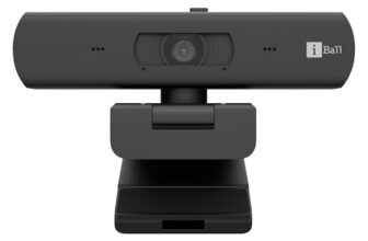 iBall PHOCUS 40A 4K 30FPS UHD Webcam with Mic, Autofocus, Auto Light Correction, Auto Exposure, 360° Rotation, Tilt Adjustable, Privacy Slider, 8MP Sensor, Tripod Mount, USB Camera for PC & Laptop