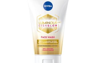 NIVEA Luminous Even Glow 2% AHA Face Wash | Oil-Free Cleanser with Aloe Vera & Guarana Extracts | Deep Cleansing Face Wash for Oily, Normal & Sensitive Skin | Exfoliating Brightening Face Cleanser for Women & Men | 100ml
