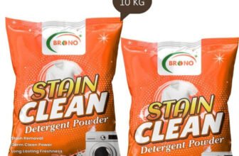 Brono Turbo Clean Detergent Powder | Strong Wash | Fresh Clothes | PK1H2 Detergent Powder (Multi)(10 kg)