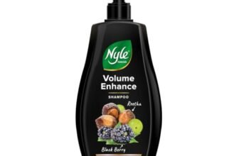 Nyle Naturals Volume Enhance Anti Hairfall Shampoo, With Reetha And Blackberry, Gentle and soft shampoo, PH balanced and Paraben free, 800ml