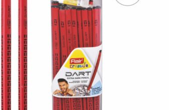 Flair Creative Dart Pencil Pack of 50 Pencil(Set of 50, Red)