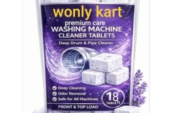 Washing Machine Cleaner Tablets (18Tablets) | Drum & Pipe Deep Cleaner | Lavender Scent | Removes Odour, Limescale & Residue | For Front Load & Top Load Fully Automatic Washing Machines