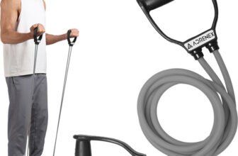 Adrenex Heavy Resistance Tube with Handles for Home Workout Gym Resistance Tube(Grey)