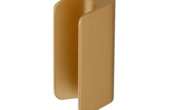 MODIUS Cabinet Knob | Wardrobe & Drawer Knob | Cupboard Knob for Kitchen | Ceramic Gold Finish | Aluminium Cabinet Hardware | Pack of 1 (MS036256)