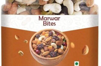 Marwar Bites Premium Mixed Dry Fruits Crunchy Snack for All Ages Gifting Almonds, Apricots, Cashews, Dates, Figs, Pistachios, Raisins, Walnuts(1 x 500 g)