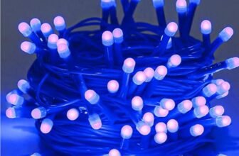 Lexton 40 LED Power Pixel Serial String/Fairy Light | Plug Sourced | Suitable for Home & Outdoor Decoration, Diwali, Christmas, Ramadan, Wedding, Party, Festival (Pack of 1, Blue)