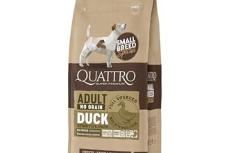 Quattro Dog Food for Small Breed Adult Dogs| 1.5KG | Duck Formula | Super Premium Dry Dog Food | High Protein | Complete & Balanced Nutrition | Healthy Digestion | Skin & Coat Health