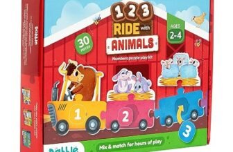 Farmyard Math Magic! 123 Ride with Animals: Three-way Puzzle Magic! Count & Identify Numbers by Assembling Wagons, Loading Animals & more | Puzzles for Learners | Birthday Gifts for Kids By LoveDabble