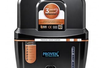 PROVEN RO Water Purifier for Home | RO + UV + UF Water Purification with TDS Adjuster | Multi-Stage Filtration | Mineral & Alkaline Water Technology | 12L & 15L Storage (Black Transparent Opaque)