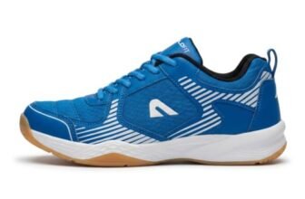 Boldfit Badminton Shoes for Man Lightweight Non Marking Shoes for Badminton Breathable Anti Skid Shoe for Man Shuttle Non Marking Indoor Shoe for Pickleball, Tennis, Padel Blue