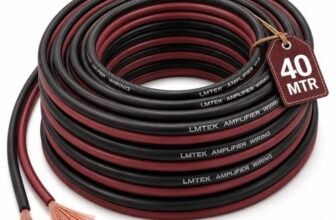 MOCKING BIRD 16 AWG Gauge Speaker Cable (40 Mtr)–2 Conductors Red Black Audio Cable, Low Voltage Copper Wire for Speaker, Home Theater, Car Audio, Amplifier, Receiver | (40 Mtr)