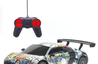 Frendo Remote Control Car for Kids |Rechargeable High Speed RC Car with Lithium Battery |Type-C Charging |LED Headlights |Multicolor Graffiti