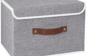 Gharorganize Pack Of 1 Grey Jute Toy Storage Box with Lid Foldable Organizer Storage Box(Grey)