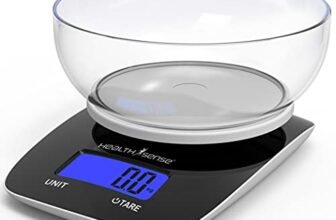 HealthSense Chef-Mate KS 33 Digital Kitchen Weighing Scale & Food Weight Machine for Health, Fitness, Home Baking & Cooking with Free Bowl, 1 Year Warranty & Batteries Included