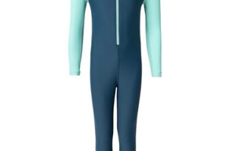 Speedo Boy’s Enduraflex Color Block All in One Suit – Dark Teal & Arctic Glass