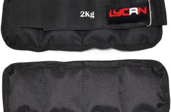 LYCAN 4 kg (2 kg Each x 2 pc) Black Ankle & Wrist Weight(4 kg)
