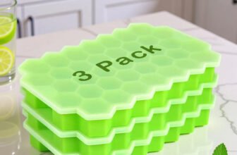 Zupaya Honeycomb Ice Cube Tray Silicone Mold for Ice, Candy & Chocolate Green Silicone Ice Cube Tray(Pack of3)