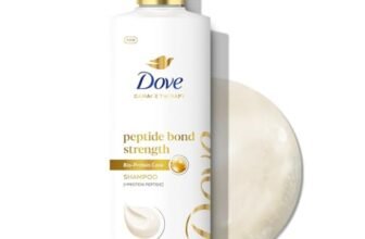 Dove Peptide Bond Strength Shampoo for Dry & Damaged Hair – 180 ml | Enriched with PROTEIN PEPTIDES | Reconstructs broken Bonds for 20X Stronger Hair