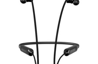 Zebronics Escape 80 Wireless Neckband, 18H Playback, 10mm Drivers, Type-C Charging with Built-in Battery, Rapid Charging, MagSnap, ENC, Gaming Mode, Dual Pairing, BT v5.3, Voice Assistant (Black)