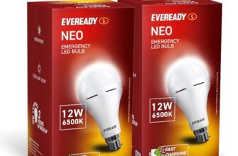 Eveready 12W B22D Emergency Inverter LED Bulb| Cool Day Light (6500K) | Energy Efficient | 4 Hour Battery Backup | Li-on Battery Inside (2)