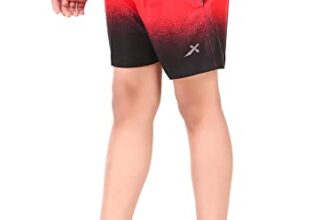 Vector X Kid’s OKS-233 100% Polyester Running Shorts Cherry RED