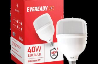EVEREADY 40 W Flickering, Eye Safety Compliance Standard B22 LED Bulb(White)
