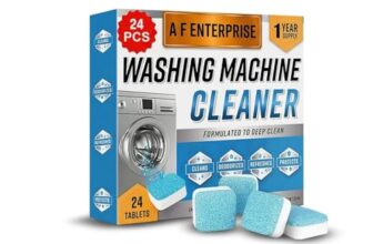 Washing Machine Cleaner Tablets (24 Tablets) | Drum & Pipe Deep Cleaner |Removes Odour, Limescale & Residue | For Front Load & Top Load Fully Automatic Washing Machines | Fresh Scent (Fresh)