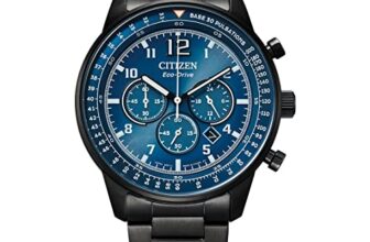 Citizen Stainless Steel Analog Blue Dial Black Strap Men’s Watch-Ca4505-80L