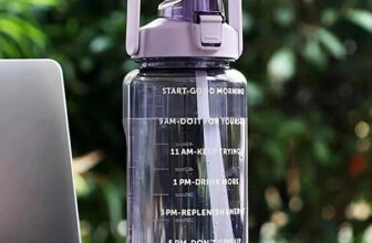VENSWISE MOTIVATIONAL WATER BOTTLE 2000ML-PURPLE 2000 ml PET, Plastic Bottle(Pack of 1, Purple)