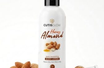 CUTIS GLOW Honey Almond Body Lotion 100 ml | Deep Nourishing Moisturizer with Honey & Almond | Repairs Dry Skin | 24H Moisturization | Lightweight Non-Sticky Formula | For Normal to Dry Skin